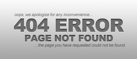 Page not found - 404 Error