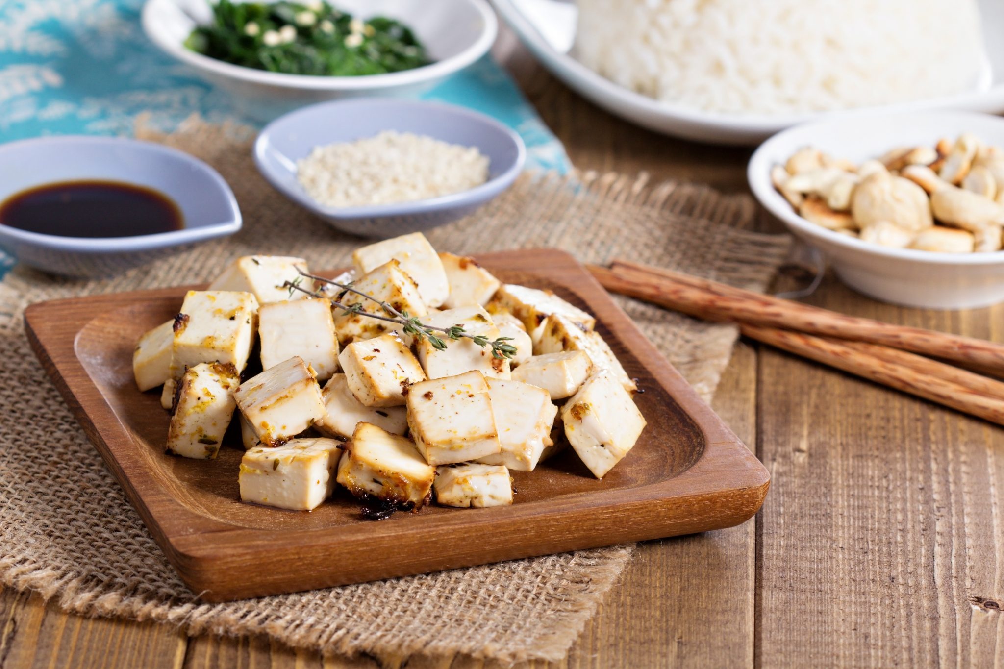 Oven Roasted Tofu - The Miracle Bean