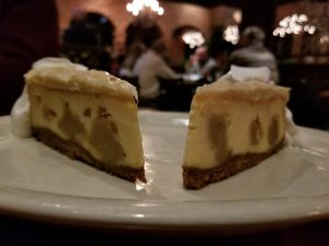 Which Chocolate Macadamia Cookie Dough Cheesecake from The Butcher Shop.