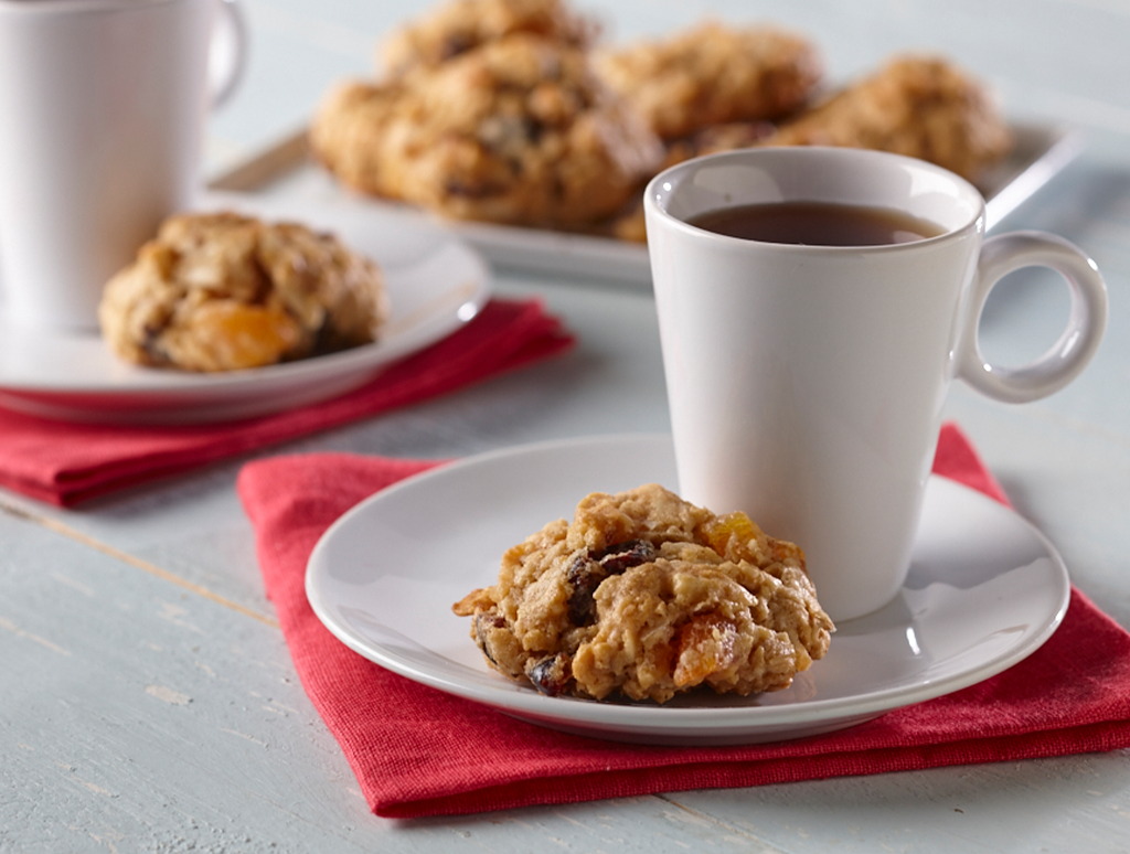 Apricot Oatmeal Soy Cookies