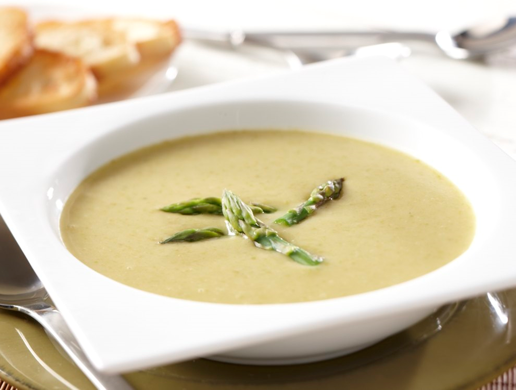 Cream of Asparagus Soup with Soymilk